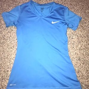 Blue Nike shirt